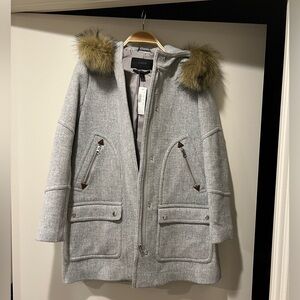 Women’s JCrew Italian Wool Petite Chateau Coat